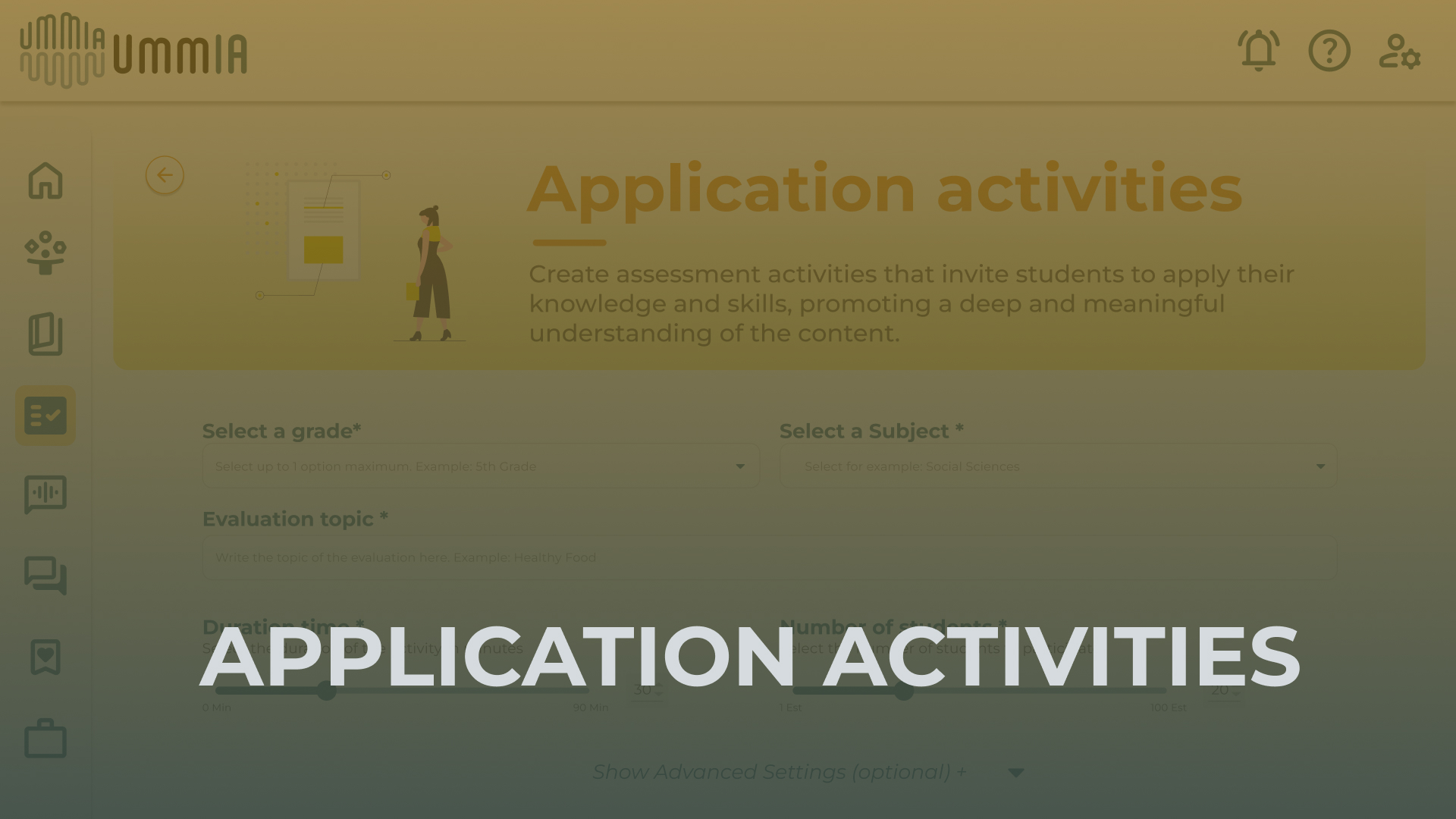 Application activities