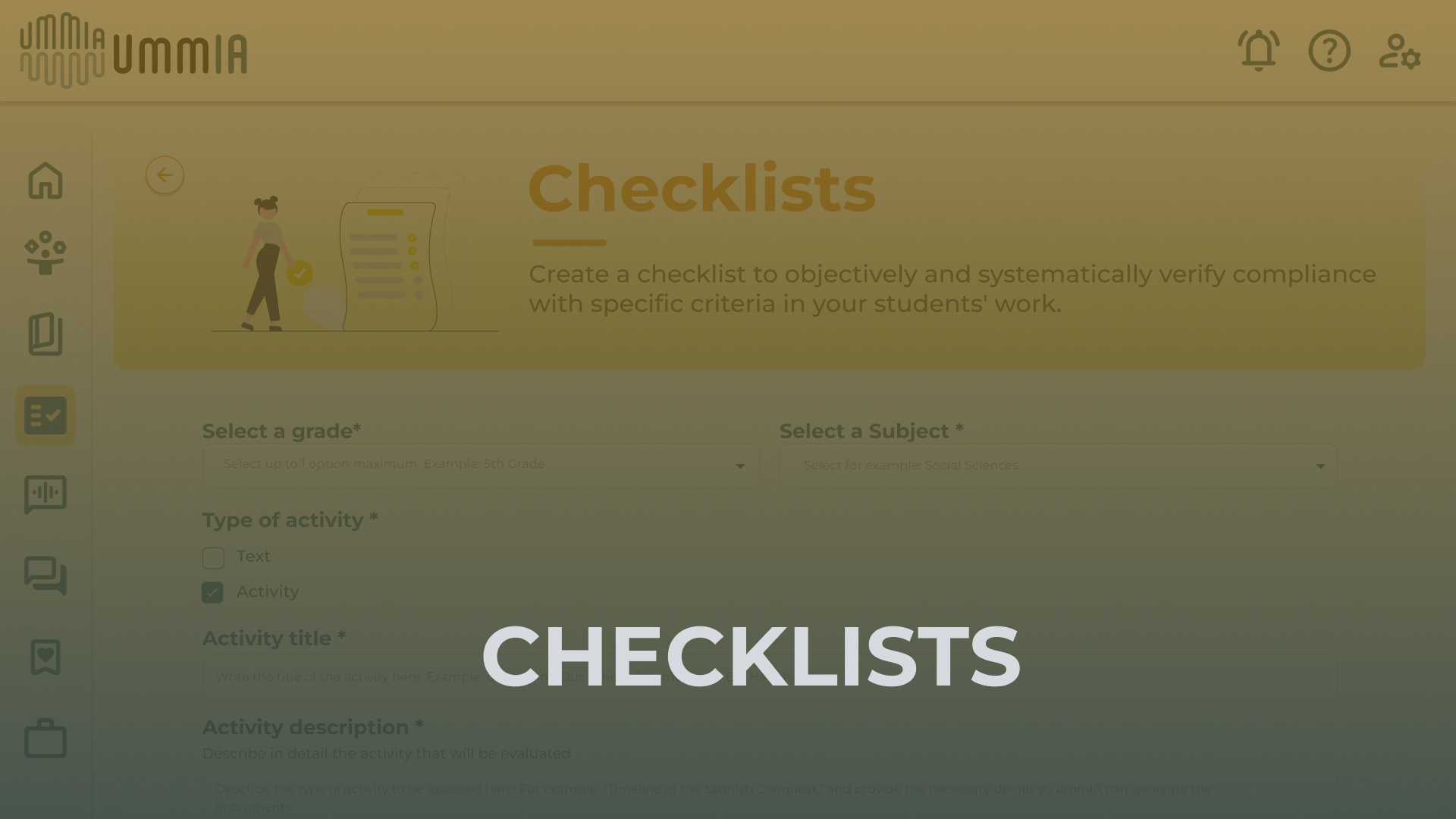 Checklists