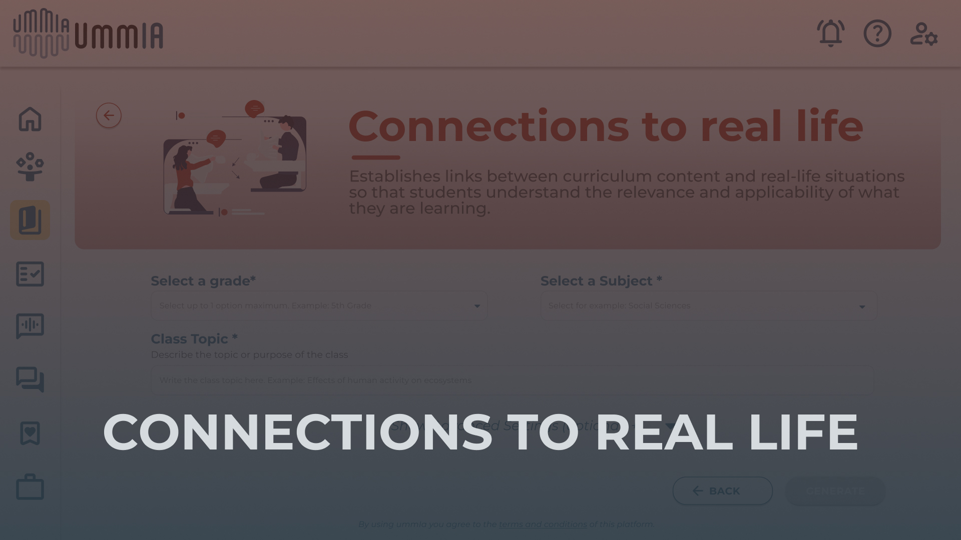 Connections to real life