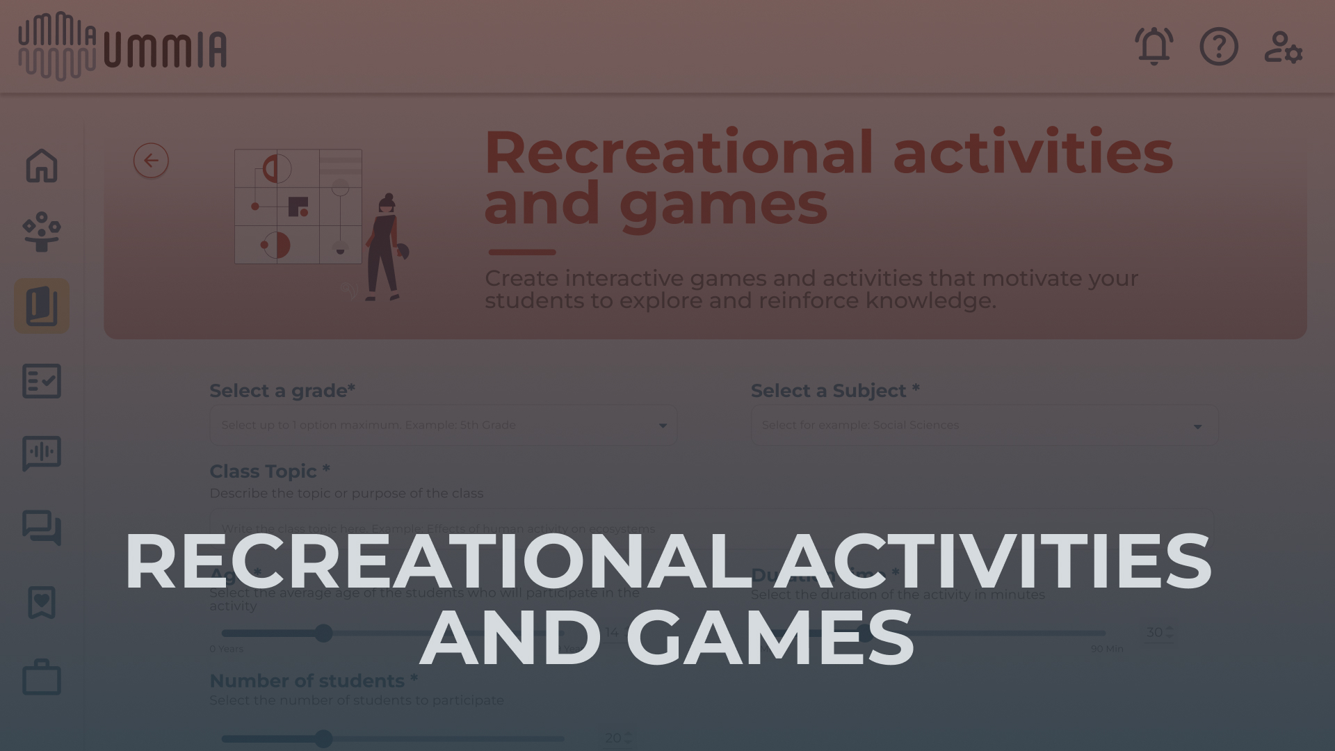 Recreational activities and games
